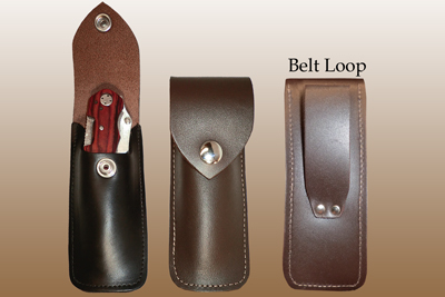 Large Leather KNIFE Case