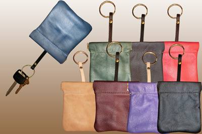 LEATHER Snap Key Pouch Seconds