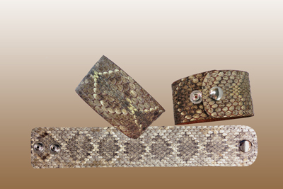 Wide SnakeskIN Cuff Bracelet 1 '' W