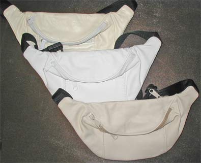 Light Colored Leather Fanny Pack Special
