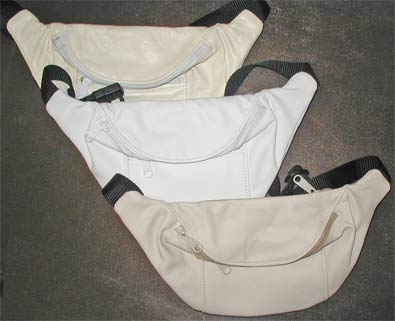 Light Colored LEATHER Fanny Pack Special