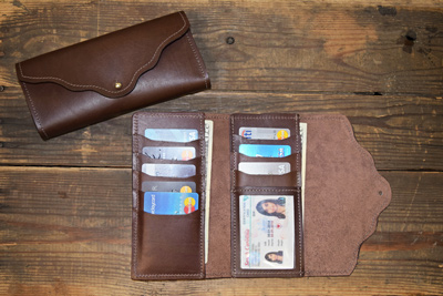 Women's Leather Card CLUTCH Wallet