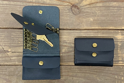 Double LEATHER Key Case