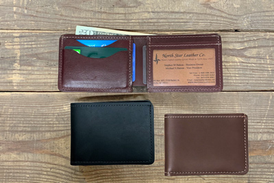 Front Pocket Leather WALLET With Window