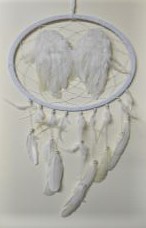 Leather Angel Wing DREAM CATCHER