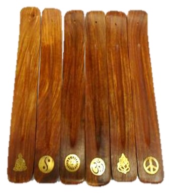ASSORTED Brass Inlay Incense Boards