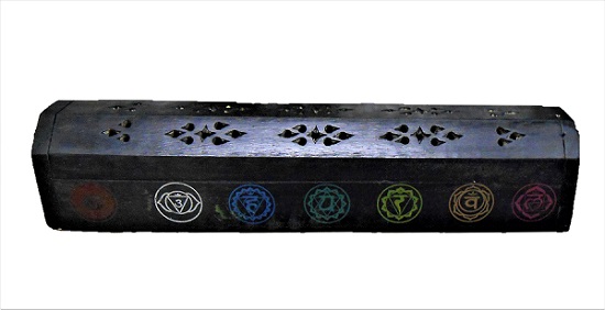 Black Chakra Coffin Box