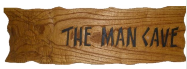 The Man Cave Carved Wood SIGN