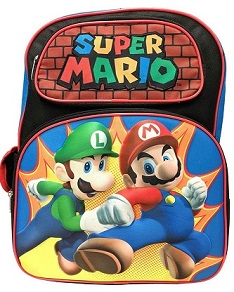 16'' 2 Pocket BACKPACK(Mario)Item No:B19NN43583-WL