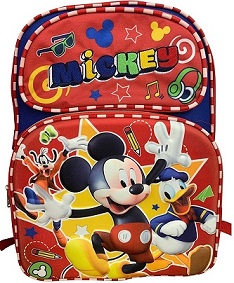 16'' 2 Pocket BACKPACK(Mickey)Item No:A17827