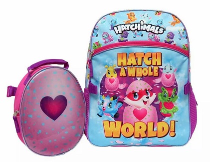 16'' BACKPACK w Lunch Bag (Hatchimals) Item No:B18HC39555-RS
