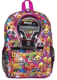 16'' BACKPACK (Emoji Headphone) Item No:KAC9885801