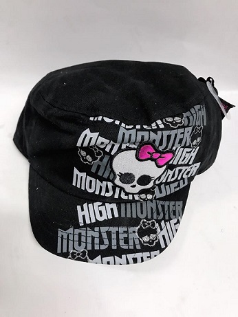 Cartoon HAT- Monster High Round Black