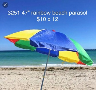 47'' Rainbow Beach Parasol