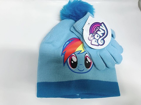 2pc Set Winter HAT- Little Pony ( Blue)