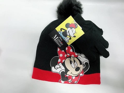 2pc Set Winter HAT- Minnie Black