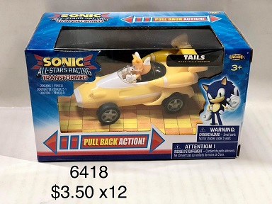 Sonic Pull Back Racer CAR (Tails)