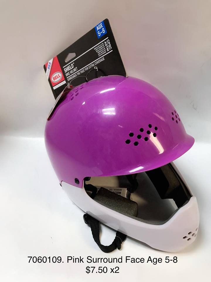 HELMET- Pink Surround Face Age 5-8