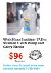 Wish Hand Sanitizer 67.6 oz with VITAMIN E with Pump