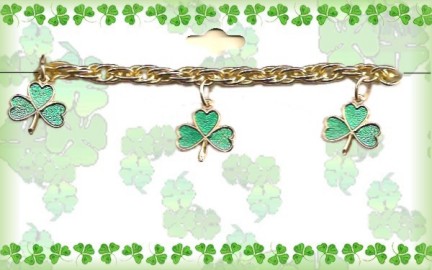 Irish Shamrock Charm BRACELET