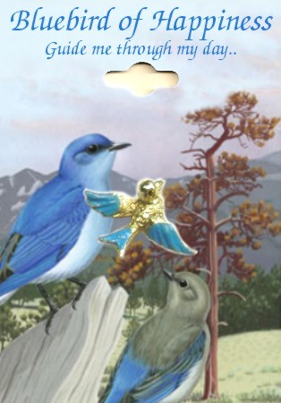 Bluebird of Happiness Inspirational Pins