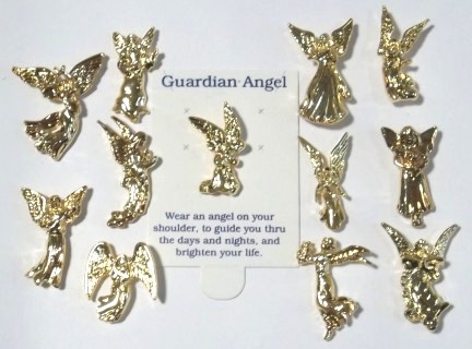 Angel Pin 12 Style Assortment in 3 Dozen Display