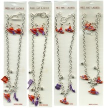 Red Hat Earring & Necklace Set Assorted Styles