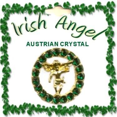 Irish Eternity Cryatal ANGEL PIN
