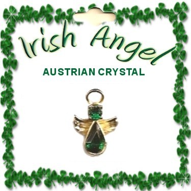 Irish Guardian ANGEL Crystal Lapel PIN in 1 Dozen Pack