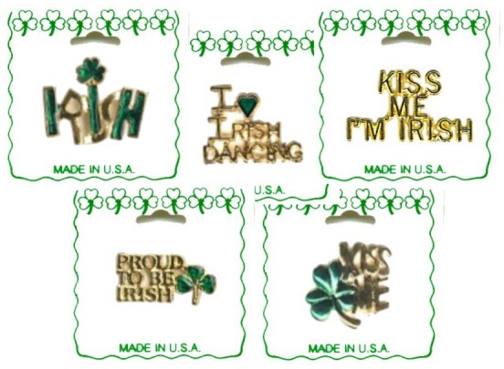 Irish Lapel Pins With Sayings Assortment