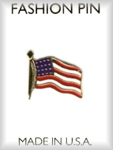 USA American FLAG Lapel Pin in 3 Dozen Display