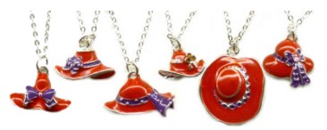Red HAT Necklaces