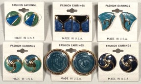 DENIM Color Pierced EarrINgs Assortment