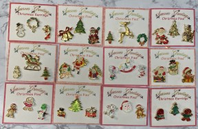 CHRISTMAS 3 on 1 Card Trio Pin Assortment