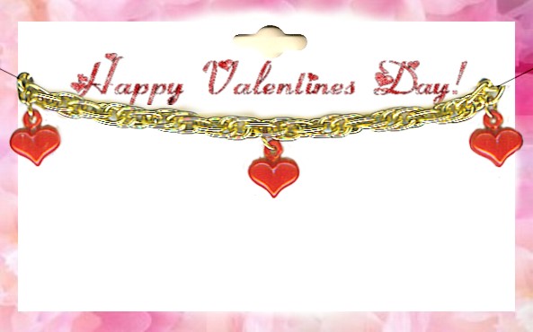 ValentINe Red Heart 7'' Charm Bracelet