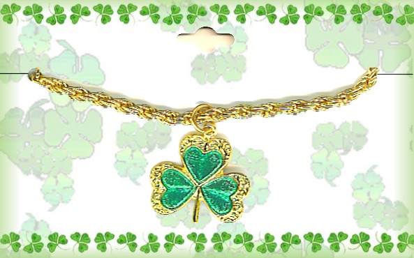 Irish Shamrock Charm BRACELET