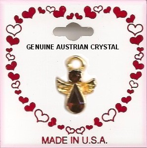 VALENTINE Crystal Angel  Pin