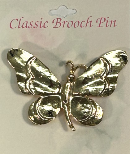 Butterfly Brooch Pin GOLD Plated