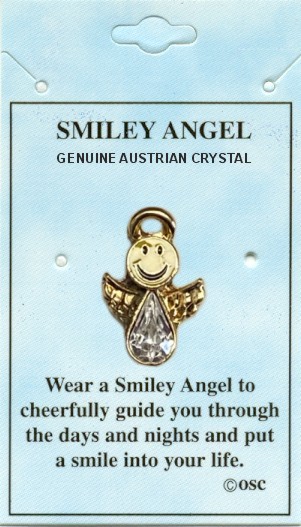 Austrian Crystal Smiley ANGEL PINs