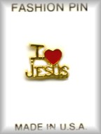 ''I Love Jesus'' Inspirational Pins