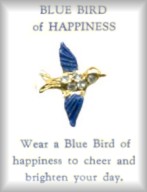 Bluebird of Happiness  Austrian Crystal Pins