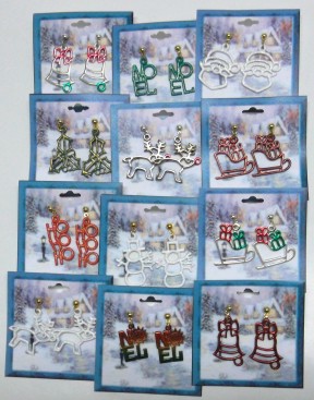 Christmas Dangle Pierced EarrINgs Assortment