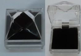 Lucite Necklace or Earrings JEWELRY Box With Insert