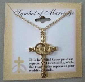 Christian Symbol of Marriage Cross NECKLACE