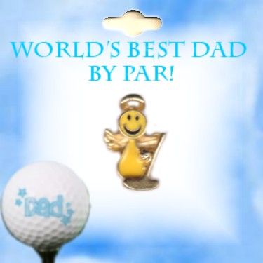 Dad Father's Day Guardian Angel Golf Lapel / Hat PIN