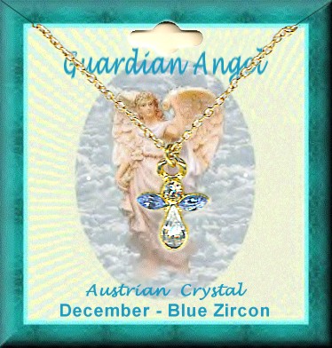 Guardian Angel BIRTHSTONE Necklace 4-Stones
