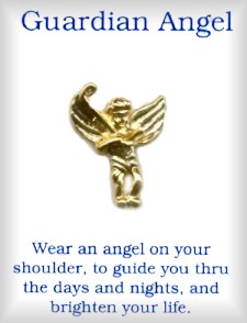 Golf Guardian Angel Lapel or HAT Pin in 3 Dozen Display