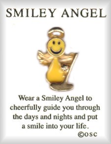 Golf Smiley Angel HAT / Lapel Pin