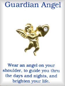 Guardian ANGEL Heart Austrian Cryatal  PIN