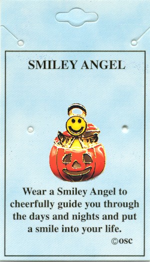 HALLOWEEN Smiley Angel Pin